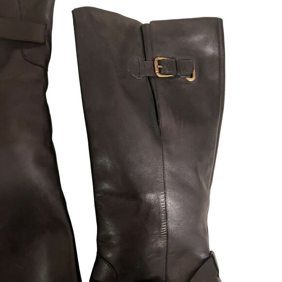 Clarks Tall Comfort Fashion Black Leather Boots Size 9.5 - Picture 3 of 12